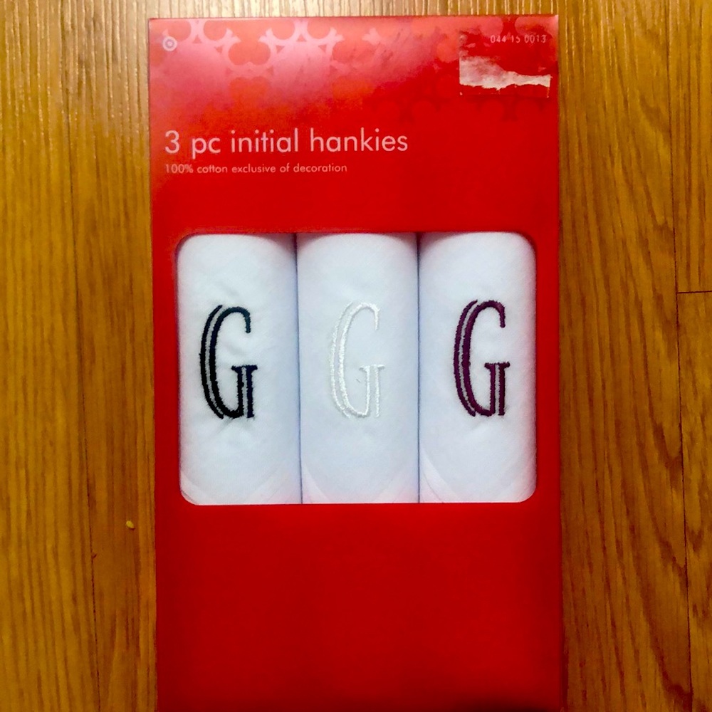 3 pc initial hankies